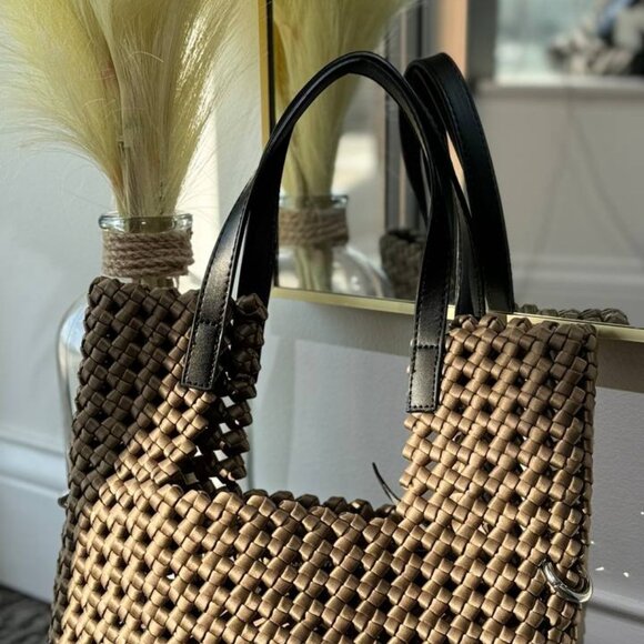 Braided Elegance Mini-Shopper - Picture 4 of 8
